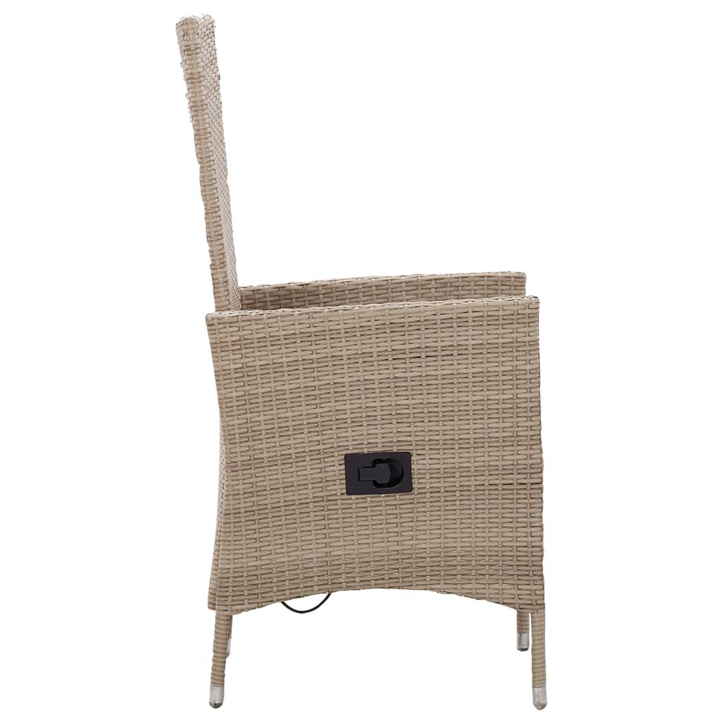 7-delige Tuinset poly rattan beige is nu te koop bij PeponiXL, paradijselijk wonen!