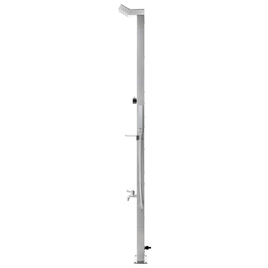 Buitendouche met bruine basis 225 cm roestvrij staal is nu te koop bij PeponiXL, paradijselijk wonen!