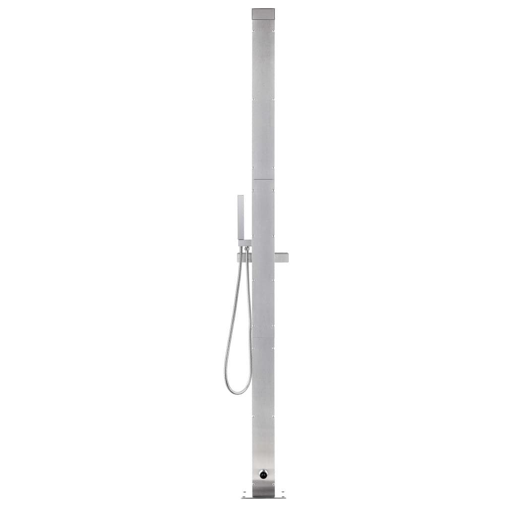 Buitendouche met bruine basis 225 cm roestvrij staal is nu te koop bij PeponiXL, paradijselijk wonen!
