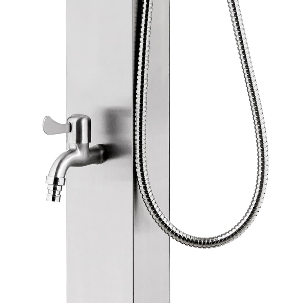 Buitendouche met bruine basis 225 cm roestvrij staal is nu te koop bij PeponiXL, paradijselijk wonen!