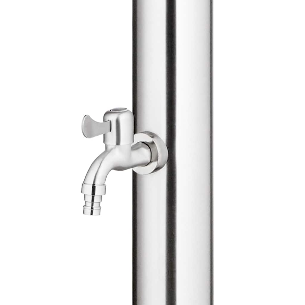 Buitendouche met bruine basis 220 cm roestvrij staal is nu te koop bij PeponiXL, paradijselijk wonen!