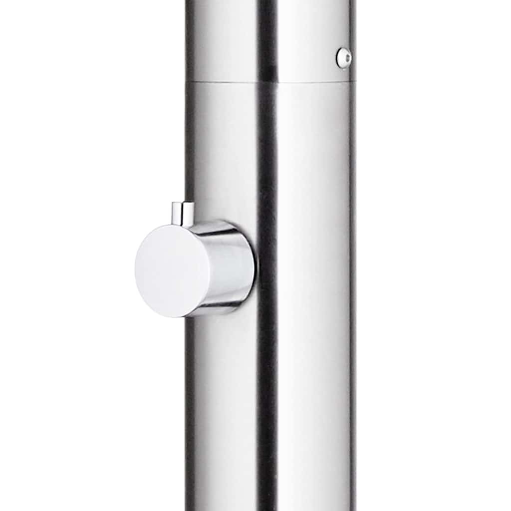 Buitendouche met bruine basis 220 cm roestvrij staal is nu te koop bij PeponiXL, paradijselijk wonen!