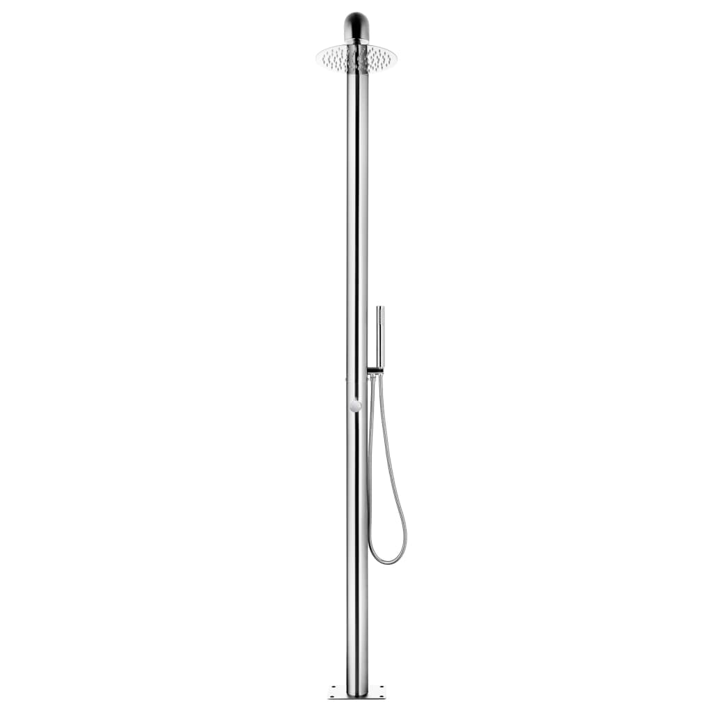 Buitendouche met bruine basis 230 cm roestvrij staal is nu te koop bij PeponiXL, paradijselijk wonen!