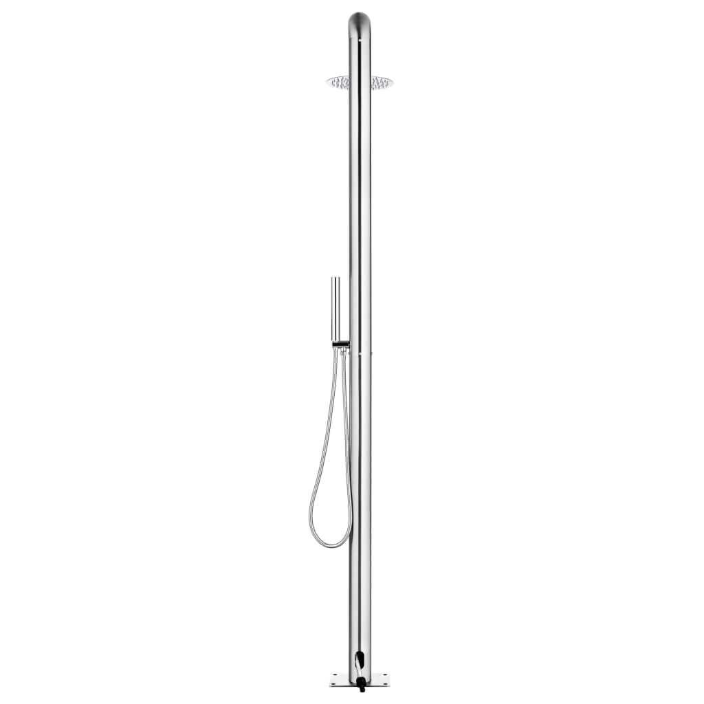 Buitendouche met bruine basis 230 cm roestvrij staal is nu te koop bij PeponiXL, paradijselijk wonen!