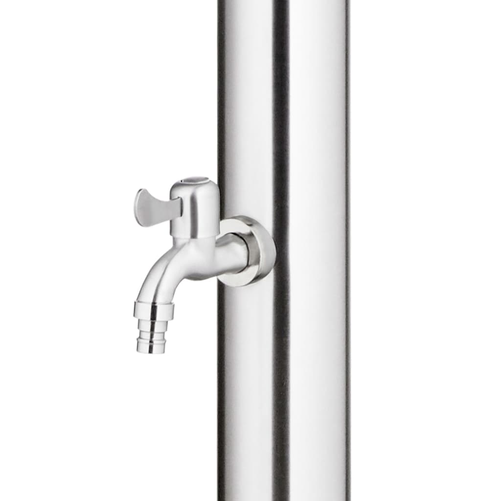 Buitendouche met grijze basis 220 cm roestvrij staal is nu te koop bij PeponiXL, paradijselijk wonen!