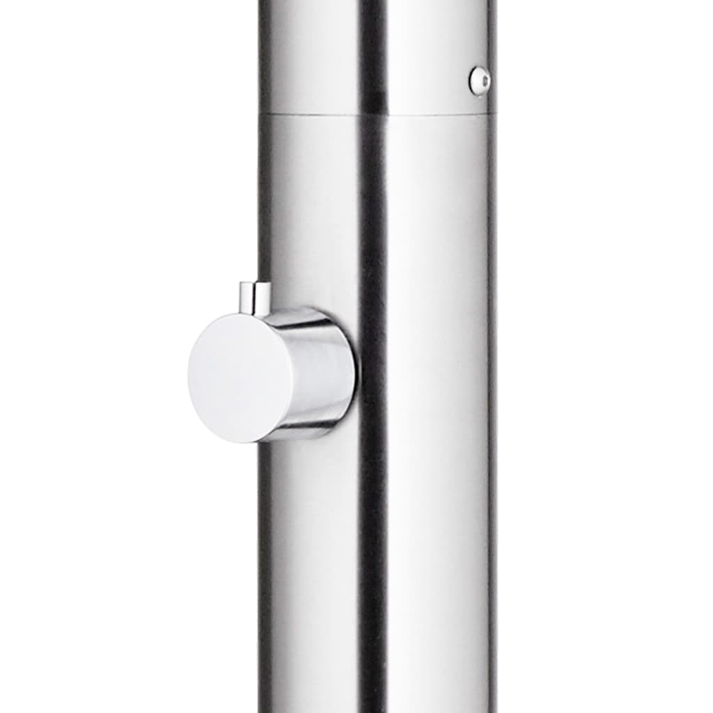 Buitendouche met grijze basis 220 cm roestvrij staal is nu te koop bij PeponiXL, paradijselijk wonen!
