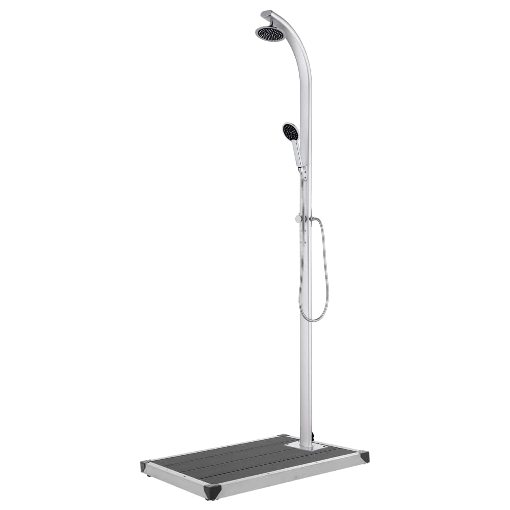 Buitendouche met grijze basis 220 cm aluminium is nu te koop bij PeponiXL, paradijselijk wonen!
