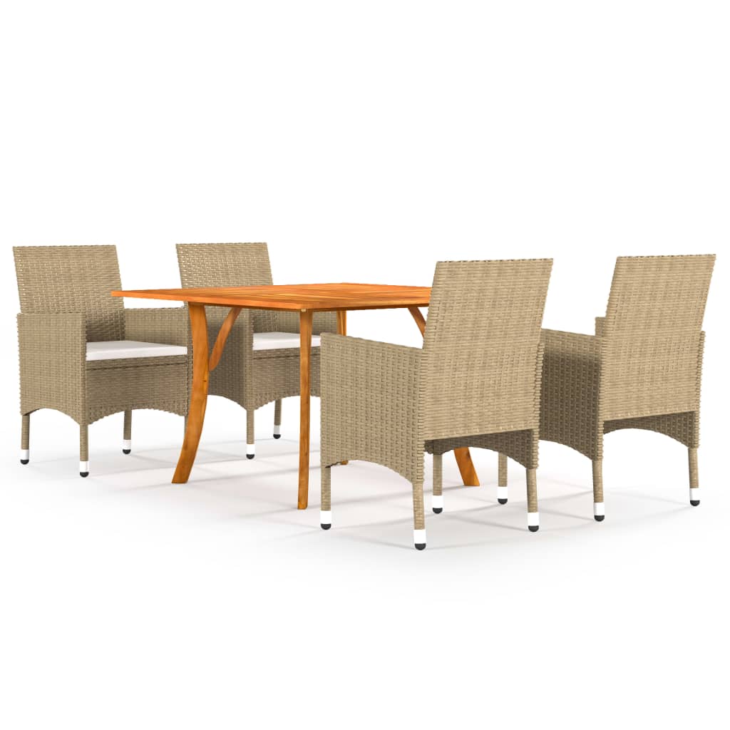 5-delige Tuinset beige