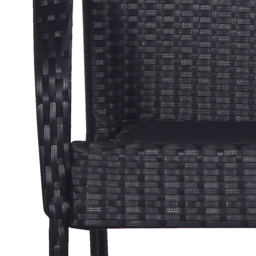 3-delige Tuinset poly rattan zwart is nu te koop bij PeponiXL, paradijselijk wonen!
