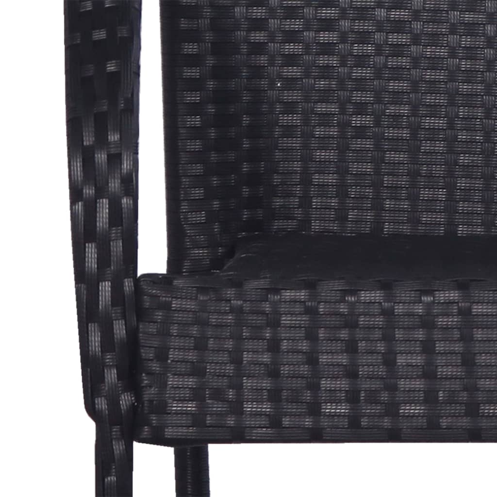 5-delige Tuinset poly rattan zwart is nu te koop bij PeponiXL, paradijselijk wonen!