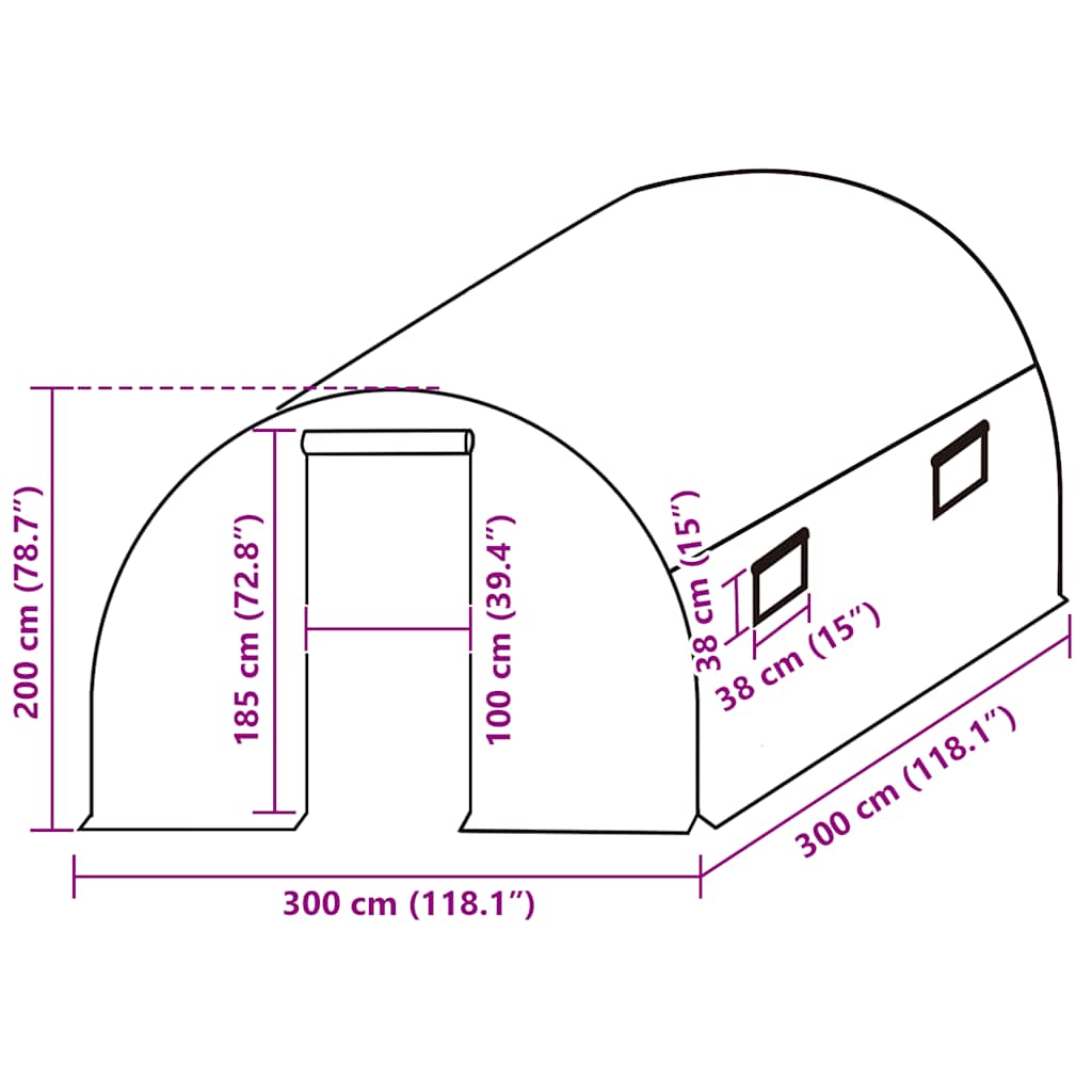 Kashoes vervangend (9 m²) 3x3x2 m transparant is nu te koop bij PeponiXL, paradijselijk wonen!