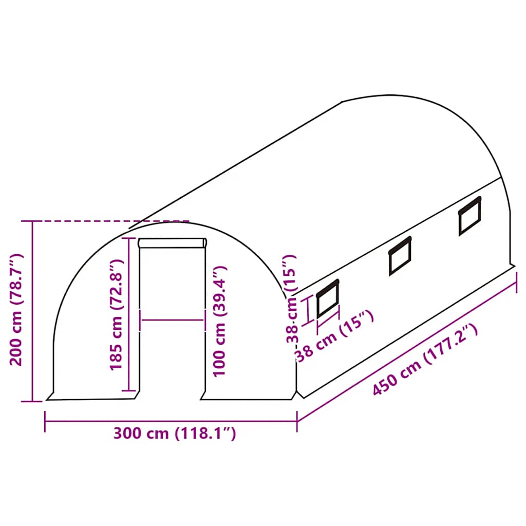 Kashoes vervangend (13,5 m²) 3x4,5x2 m transparant is nu te koop bij PeponiXL, paradijselijk wonen!