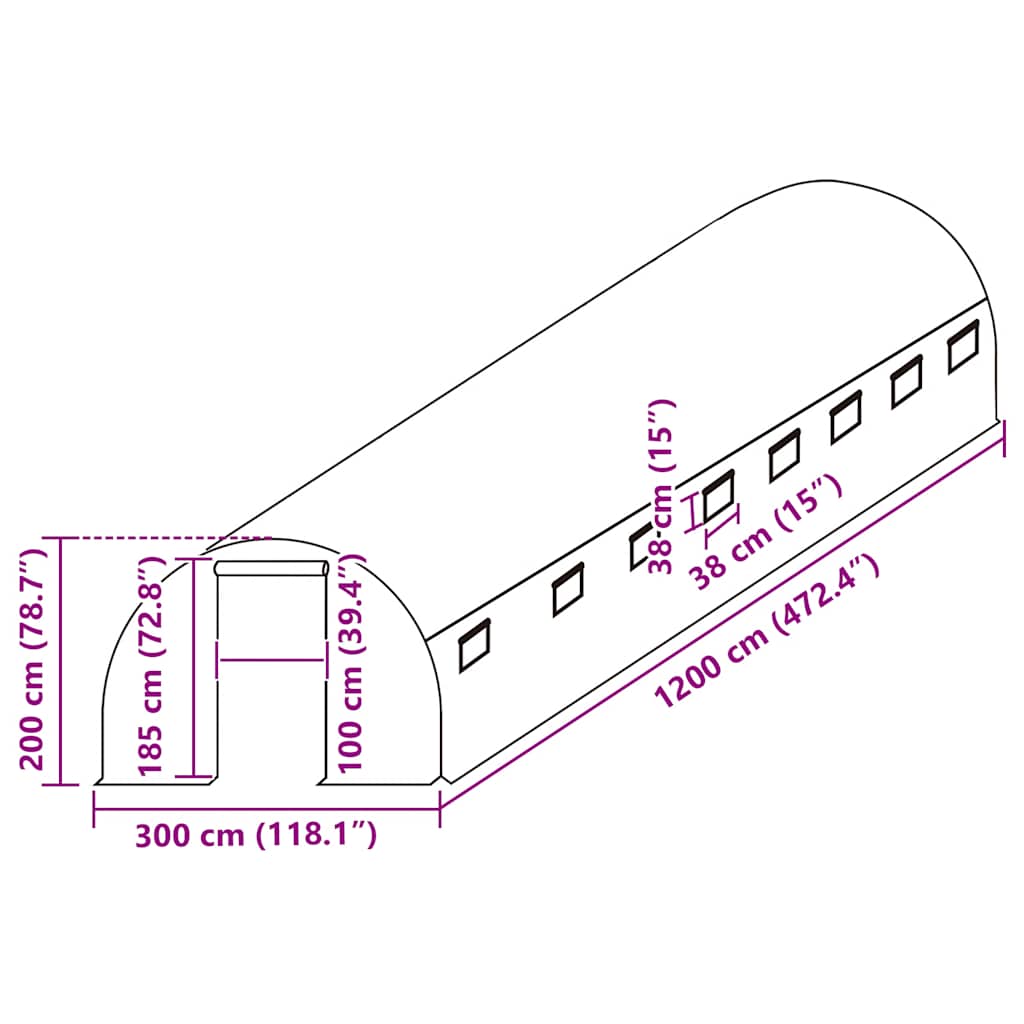 Kashoes vervangend (36 m²) 3x12x2 m transparant is nu te koop bij PeponiXL, paradijselijk wonen!