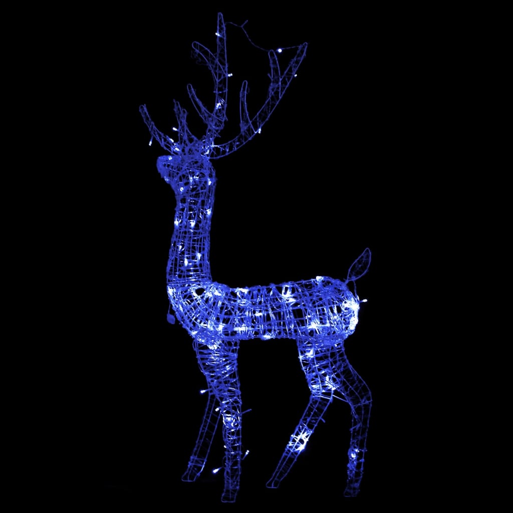 Kerstversiering rendier 140 LED's 120 cm acryl blauw is nu te koop bij PeponiXL, paradijselijk wonen!