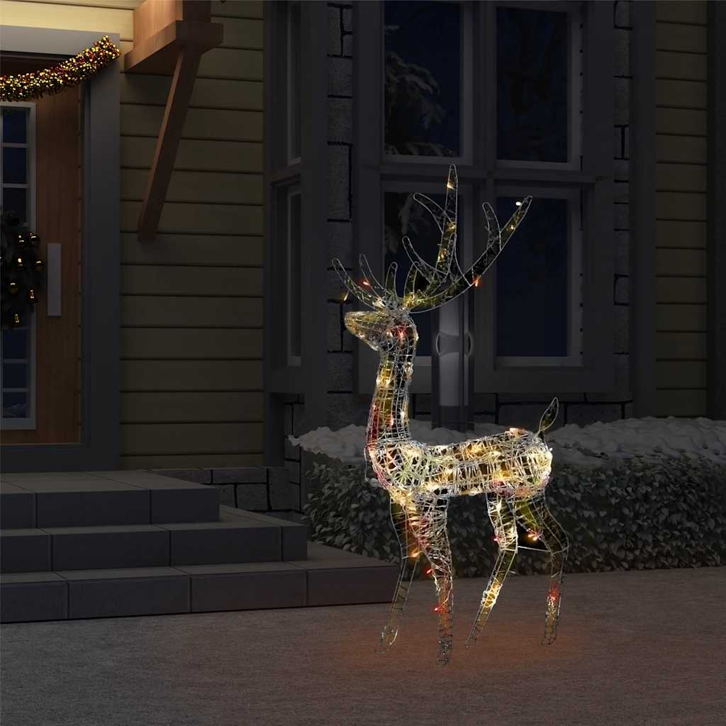 Kerstversiering rendier 140 LED's 128 cm acryl meerkleurig is nu te koop bij PeponiXL, paradijselijk wonen!