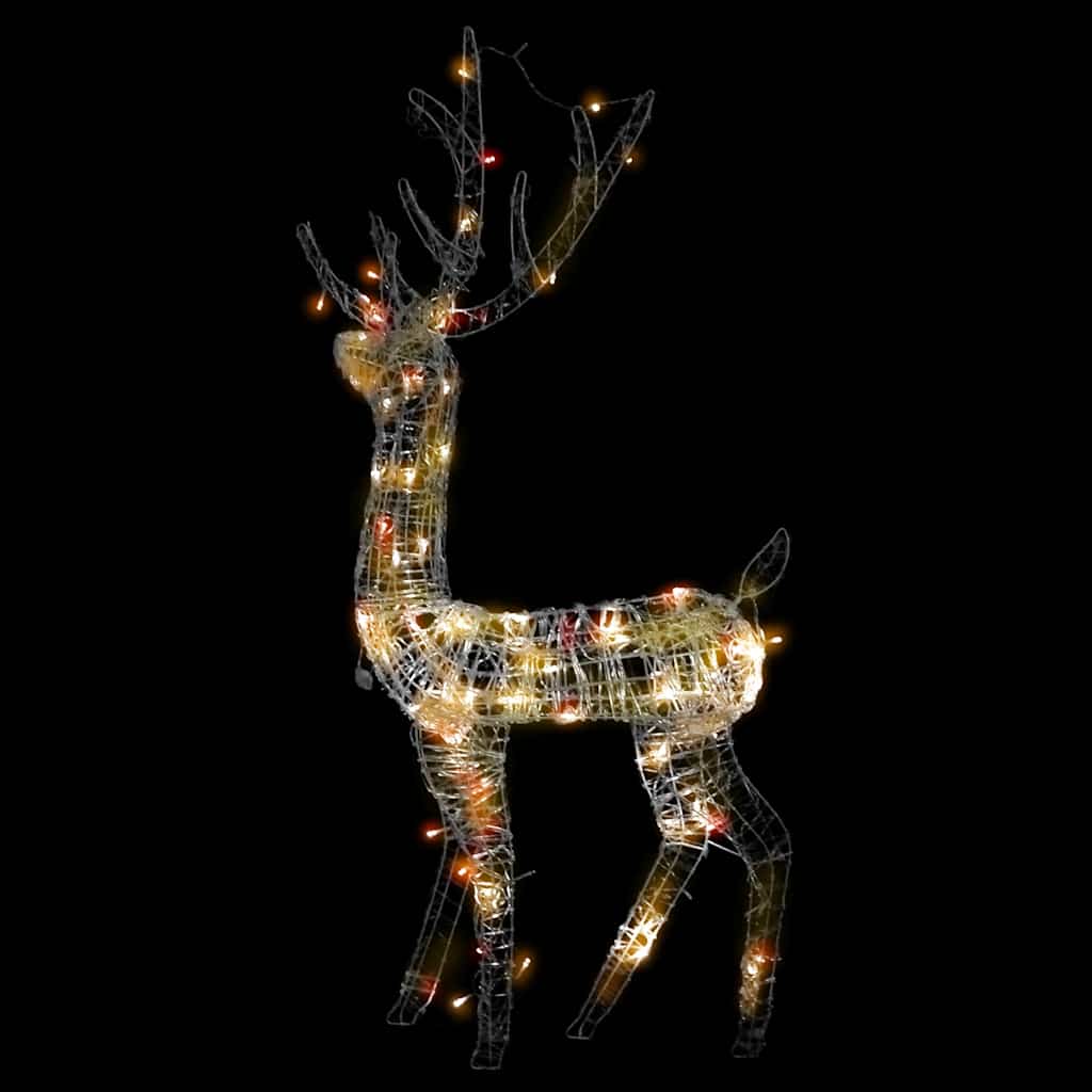 Kerstversiering rendier 140 LED's 128 cm acryl meerkleurig is nu te koop bij PeponiXL, paradijselijk wonen!