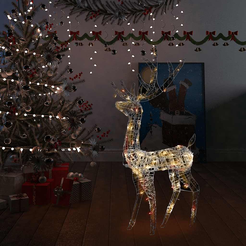 Kerstversiering rendier 140 LED's 128 cm acryl meerkleurig is nu te koop bij PeponiXL, paradijselijk wonen!