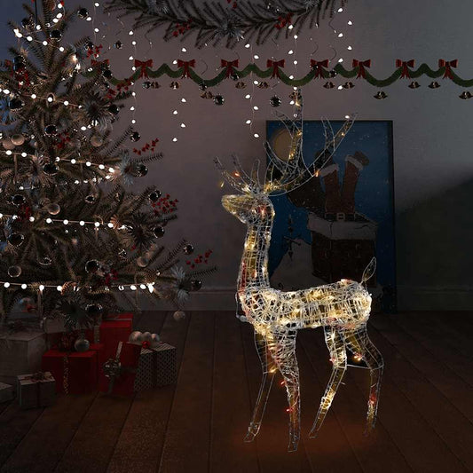 Kerstversiering rendier 140 LED's 128 cm acryl meerkleurig is nu te koop bij PeponiXL, paradijselijk wonen!