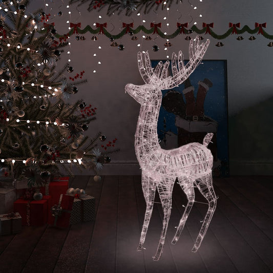 Kerstdecoratie rendier 250 LED's warmwit 180 cm acryl is nu te koop bij PeponiXL, paradijselijk wonen!