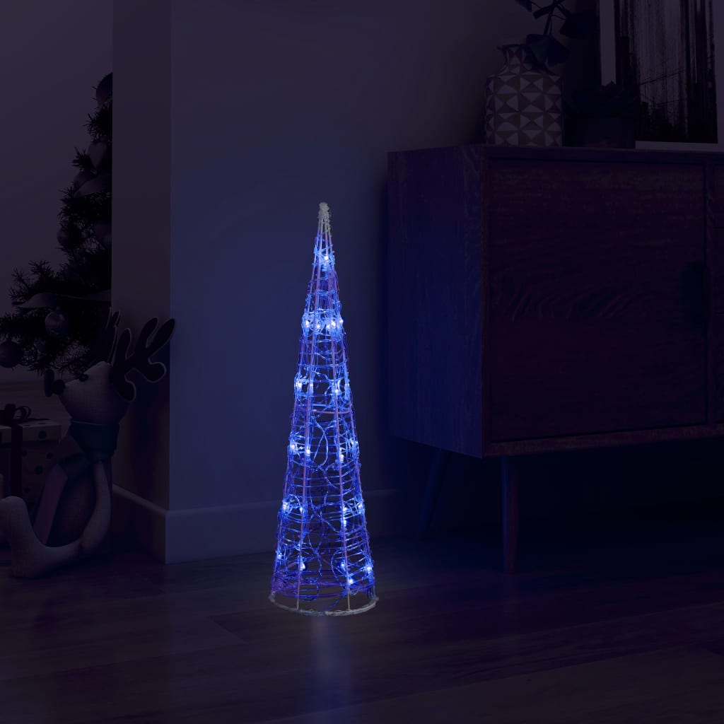 Lichtkegel decoratief LED blauw 60 cm acryl is nu te koop bij PeponiXL, paradijselijk wonen!