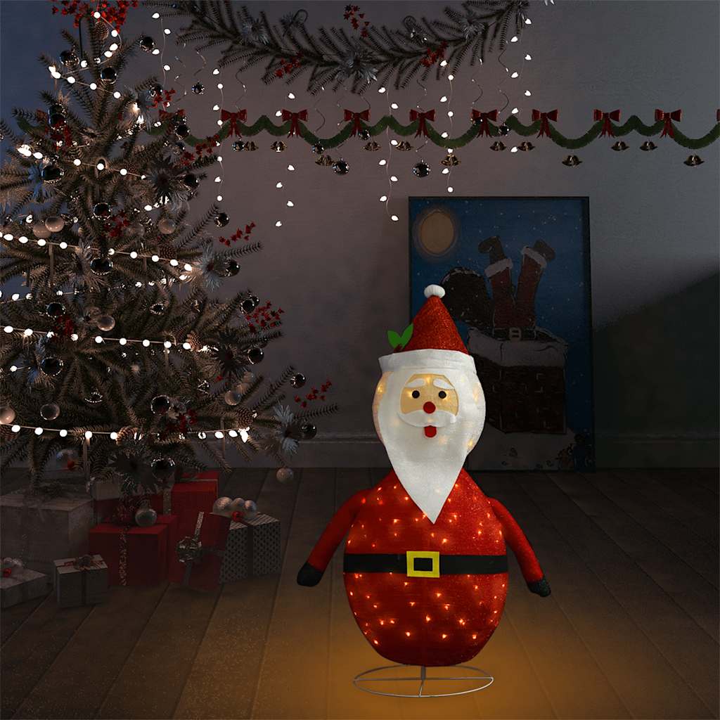 Kerstman decoratief LED 90 cm luxe stof is nu te koop bij PeponiXL, paradijselijk wonen!