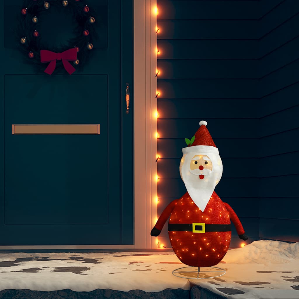 Kerstman decoratief LED 90 cm luxe stof is nu te koop bij PeponiXL, paradijselijk wonen!