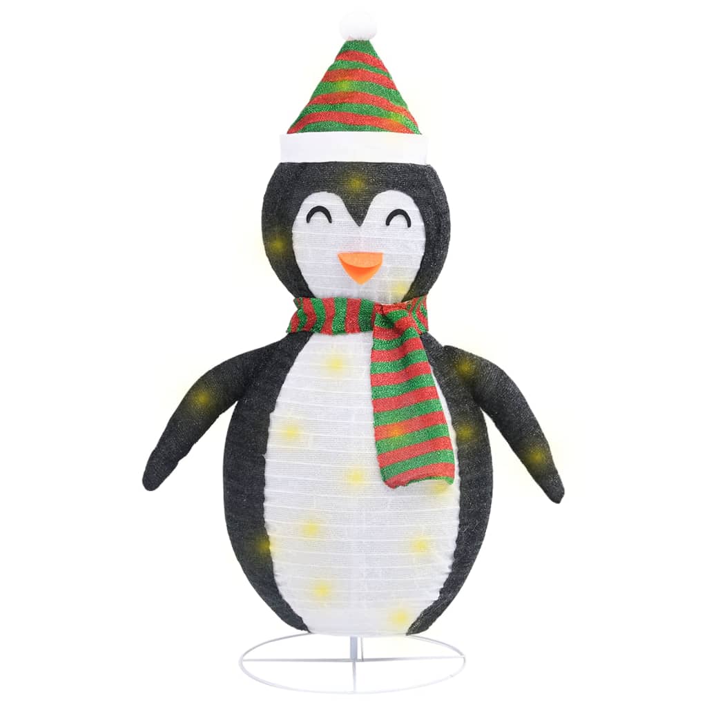 Kerstpinguïn decoratief LED 60 cm luxe stof is nu te koop bij PeponiXL, paradijselijk wonen!