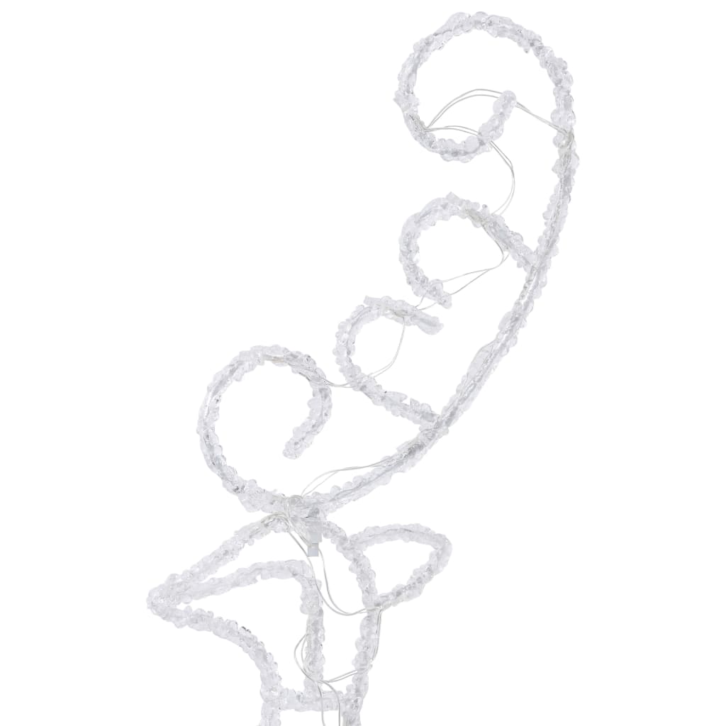 Kerstdecoratie rendieren en slee 260x21x87 cm acryl meerkleurig is nu te koop bij PeponiXL, paradijselijk wonen!