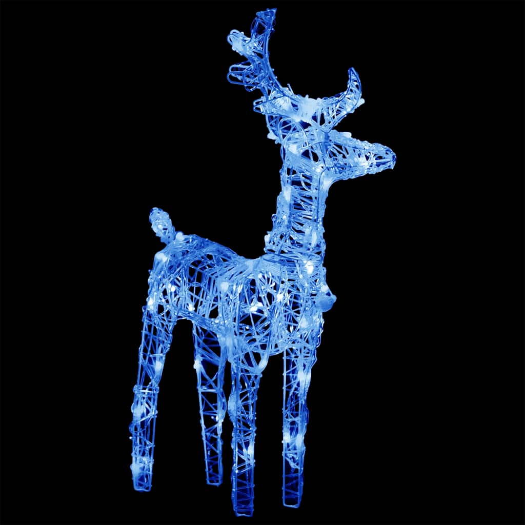 Kerstversiering rendieren en slee 160 LED's 130 cm acryl is nu te koop bij PeponiXL, paradijselijk wonen!