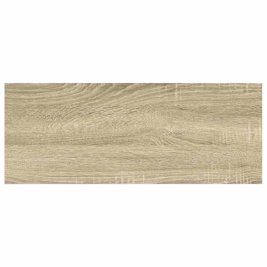 Wandschappen zwevend 2 st 60x23,5x3,8 cm MDF eikenkleurig wit is nu te koop bij PeponiXL, paradijselijk wonen!