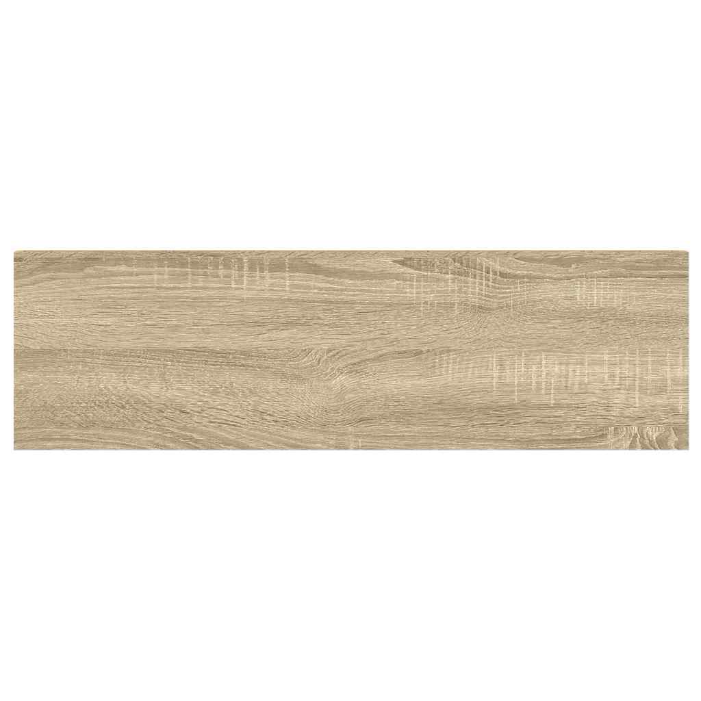 Wandschappen zwevend 4 st 90x23,5x3,8 cm MDF eikenkleurig wit is nu te koop bij PeponiXL, paradijselijk wonen!
