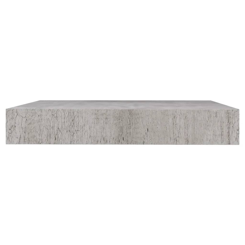Wandschappen 2 st zwevend 23x23,5x3,8 cm MDF betongrijs is nu te koop bij PeponiXL, paradijselijk wonen!