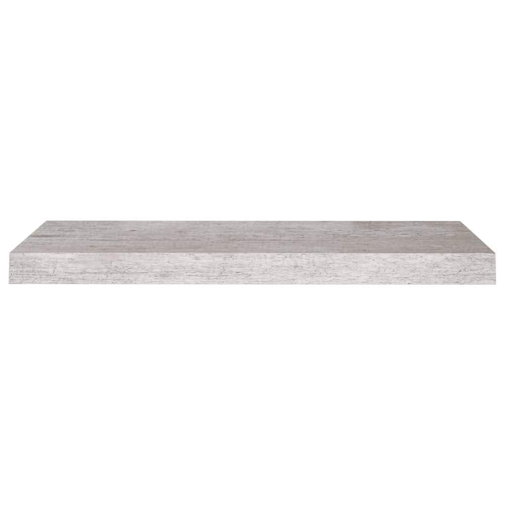 Wandschap zwevend 60x23,5x3,8 cm MDF betongrijs is nu te koop bij PeponiXL, paradijselijk wonen!