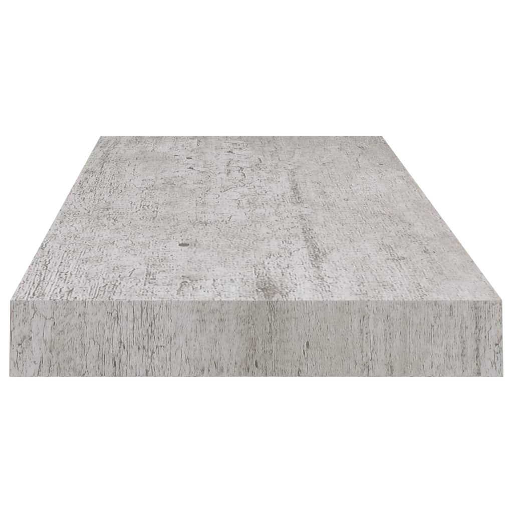 Wandschap zwevend 60x23,5x3,8 cm MDF betongrijs is nu te koop bij PeponiXL, paradijselijk wonen!