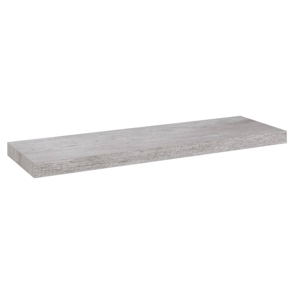 Wandschappen zwevend 2 st 80x23,5x3,8 cm MDF betongrijs is nu te koop bij PeponiXL, paradijselijk wonen!