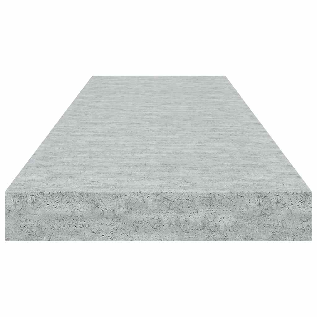 Wandschappen zwevend 2 st 80x23,5x3,8 cm MDF betongrijs is nu te koop bij PeponiXL, paradijselijk wonen!