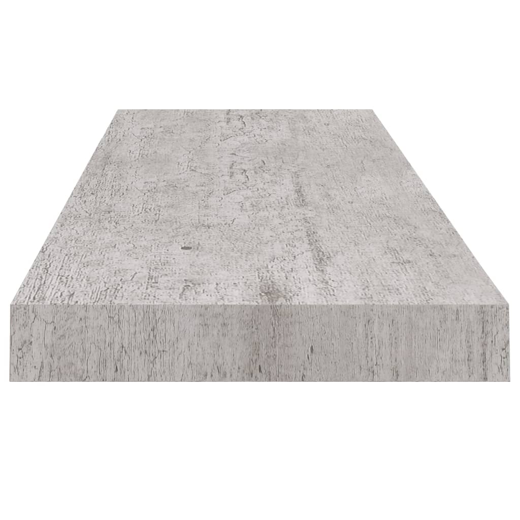 Wandschappen zwevend 4 st 80x23,5x3,8 cm MDF betongrijs is nu te koop bij PeponiXL, paradijselijk wonen!