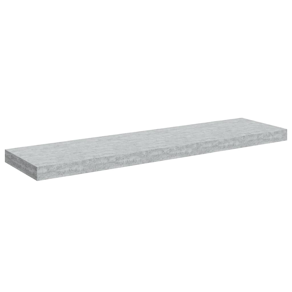 Wandschap zwevend 90x23,5x3,8 cm MDF betongrijs is nu te koop bij PeponiXL, paradijselijk wonen!