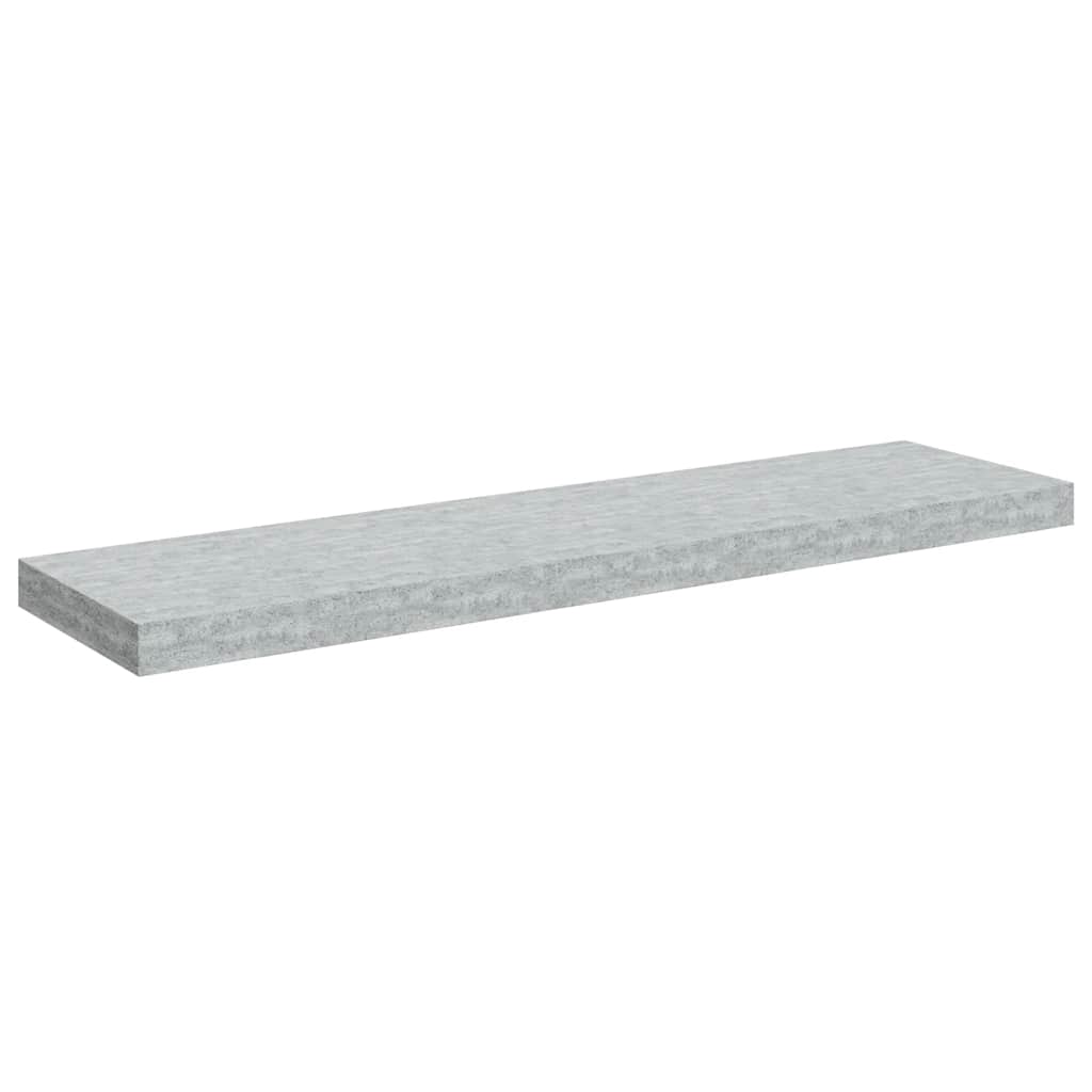 Wandschappen zwevend 2 st 90x23,5x3,8 cm MDF betongrijs is nu te koop bij PeponiXL, paradijselijk wonen!