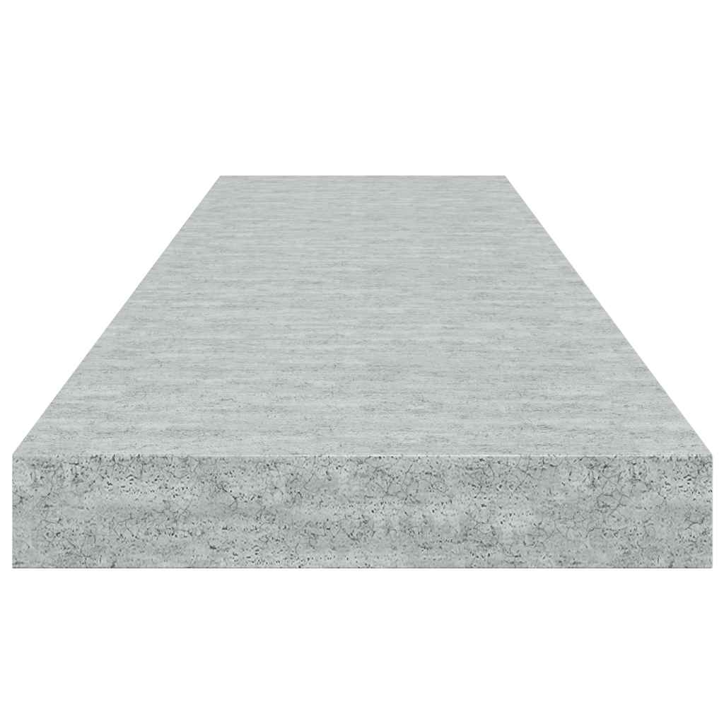 Wandschappen zwevend 2 st 90x23,5x3,8 cm MDF betongrijs is nu te koop bij PeponiXL, paradijselijk wonen!