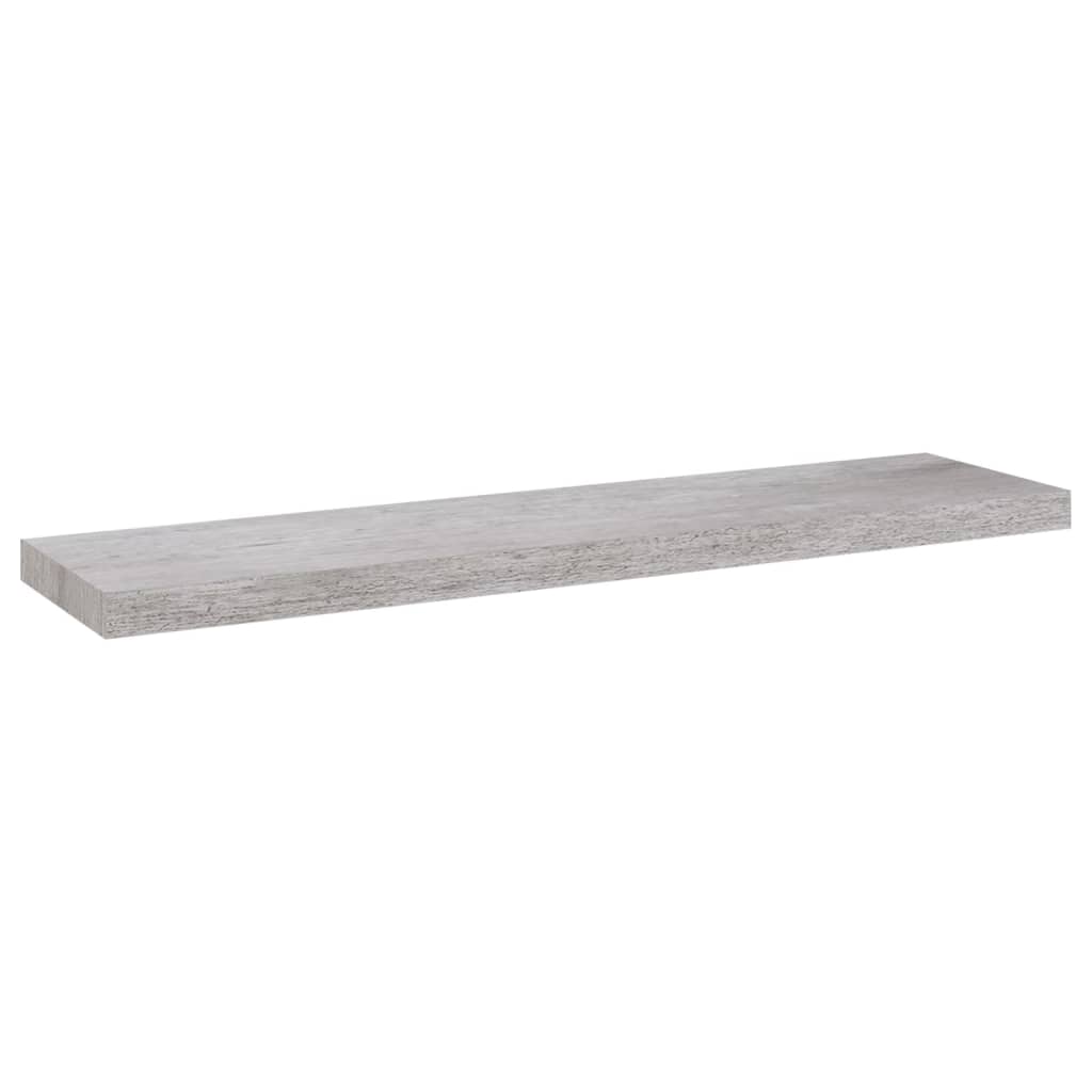 Wandschappen zwevend 4 st 90x23,5x3,8 cm MDF betongrijs is nu te koop bij PeponiXL, paradijselijk wonen!