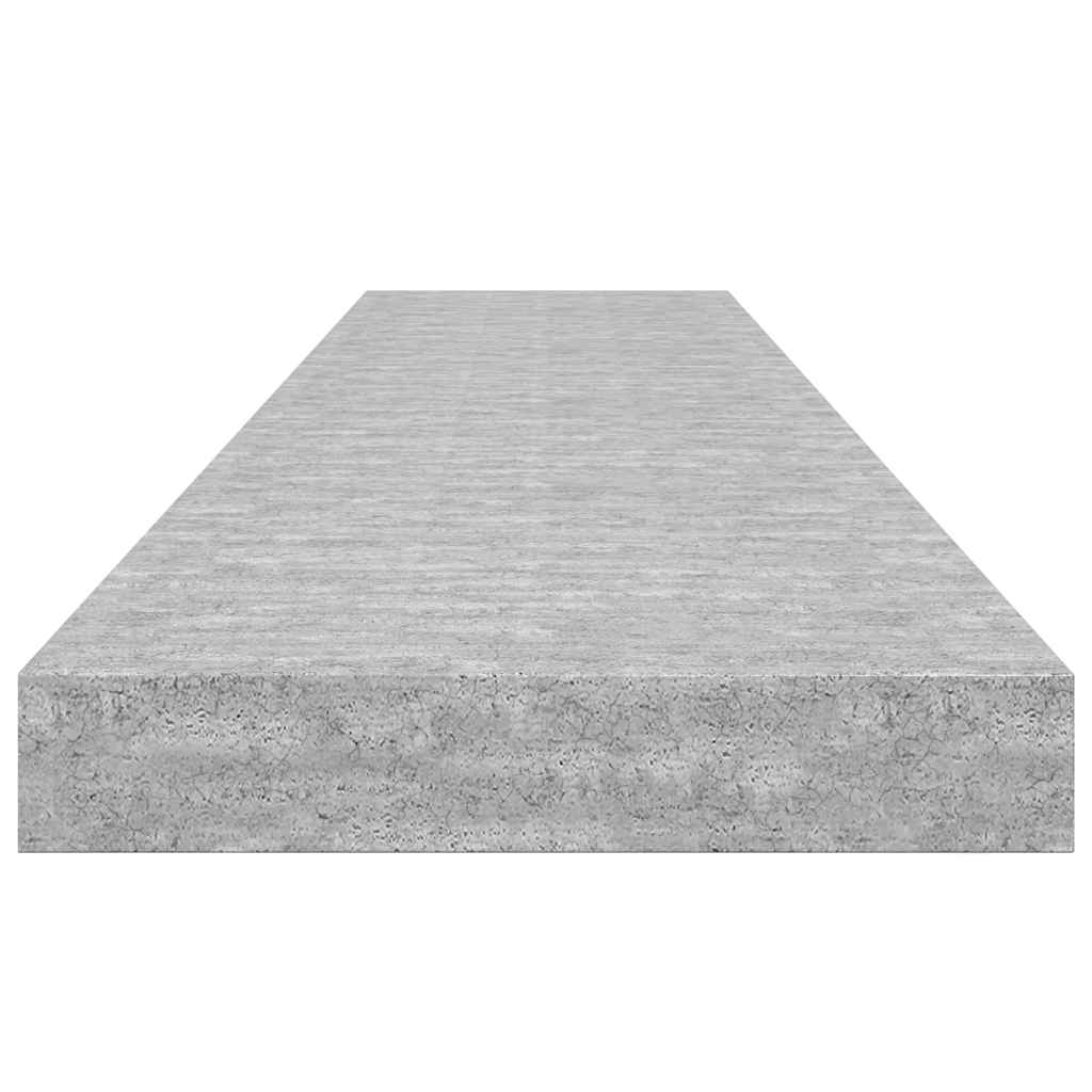 Wandschappen zwevend 2 st 120x23,5x3,8 cm MDF betongrijs is nu te koop bij PeponiXL, paradijselijk wonen!