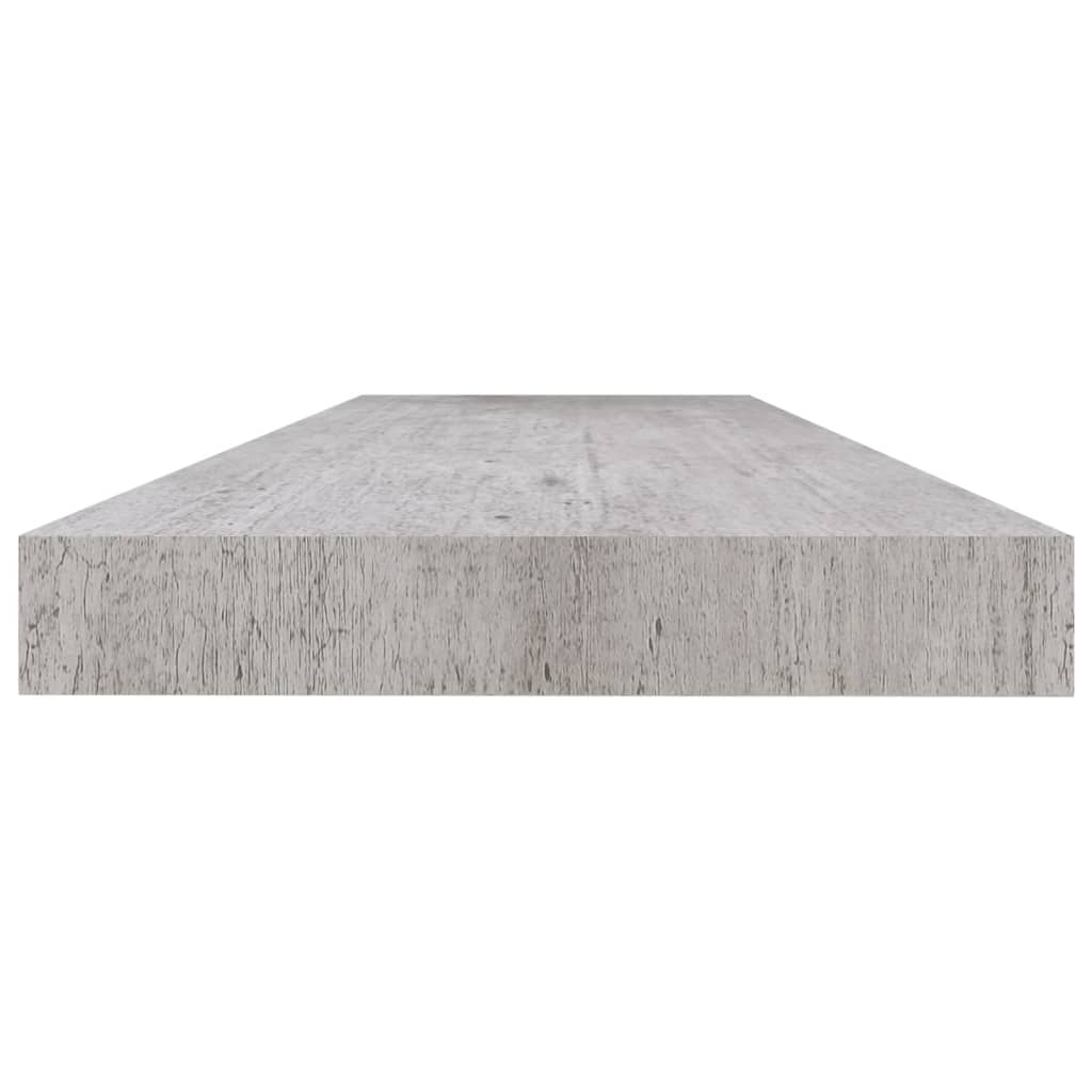 Wandschappen zwevend 4 st 120x23,5x3,8 cm MDF betongrijs is nu te koop bij PeponiXL, paradijselijk wonen!