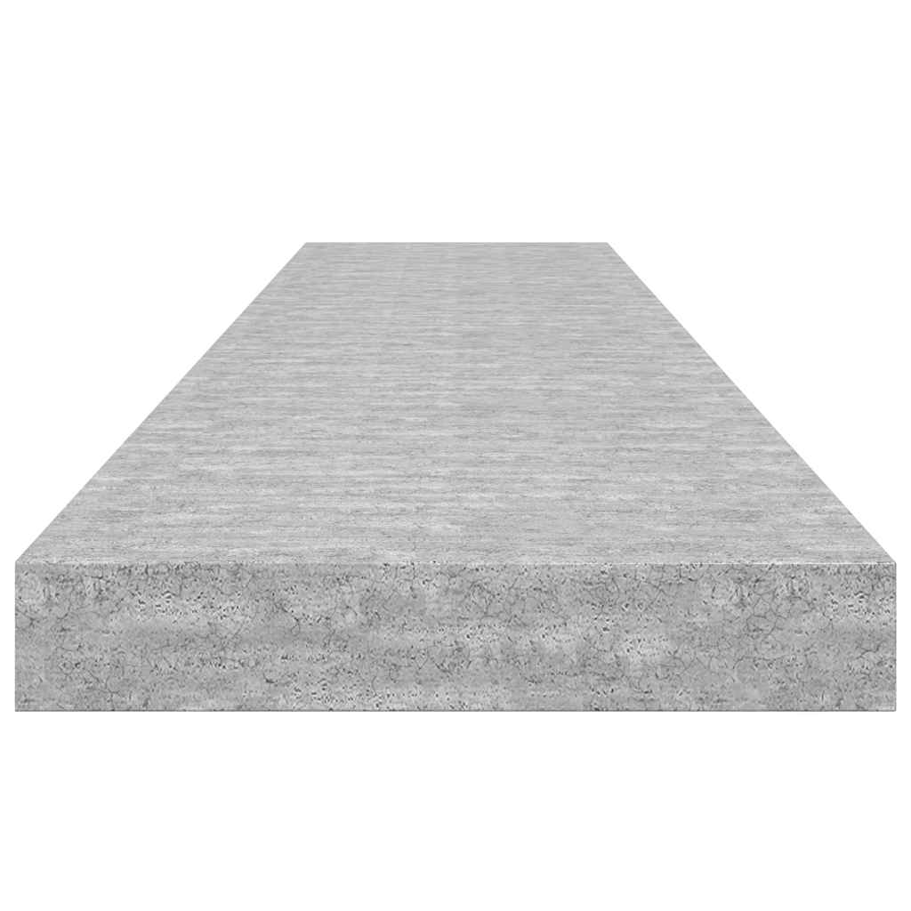 Wandschappen zwevend 4 st 120x23,5x3,8 cm MDF betongrijs is nu te koop bij PeponiXL, paradijselijk wonen!