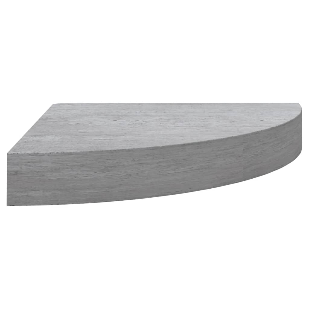 Hoekwandschappen 4 st 25x25x3,8 cm MDF betongrijs is nu te koop bij PeponiXL, paradijselijk wonen!