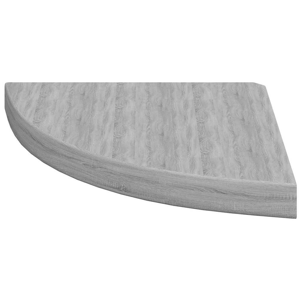 Hoekwandschappen 4 st 35x35x3,8 cm MDF betongrijs is nu te koop bij PeponiXL, paradijselijk wonen!