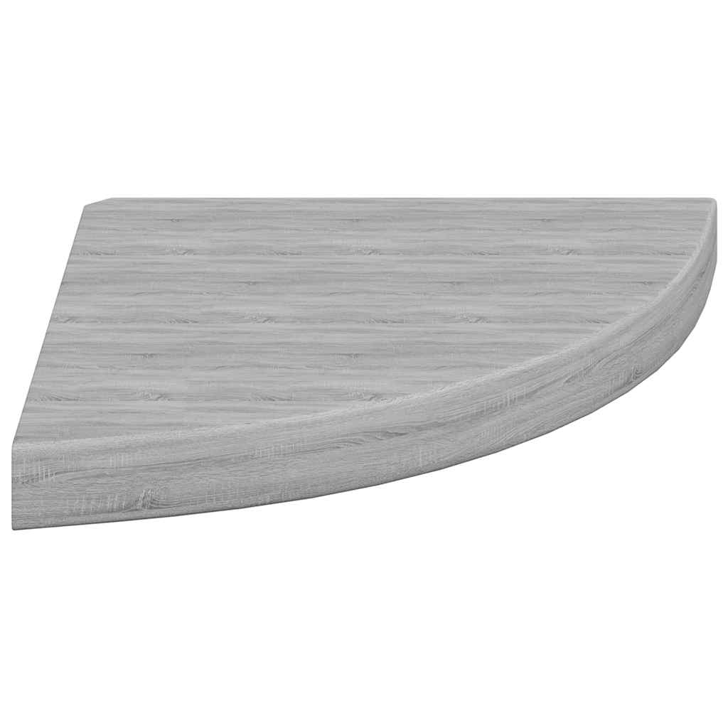 Hoekwandschappen 4 st 35x35x3,8 cm MDF betongrijs is nu te koop bij PeponiXL, paradijselijk wonen!