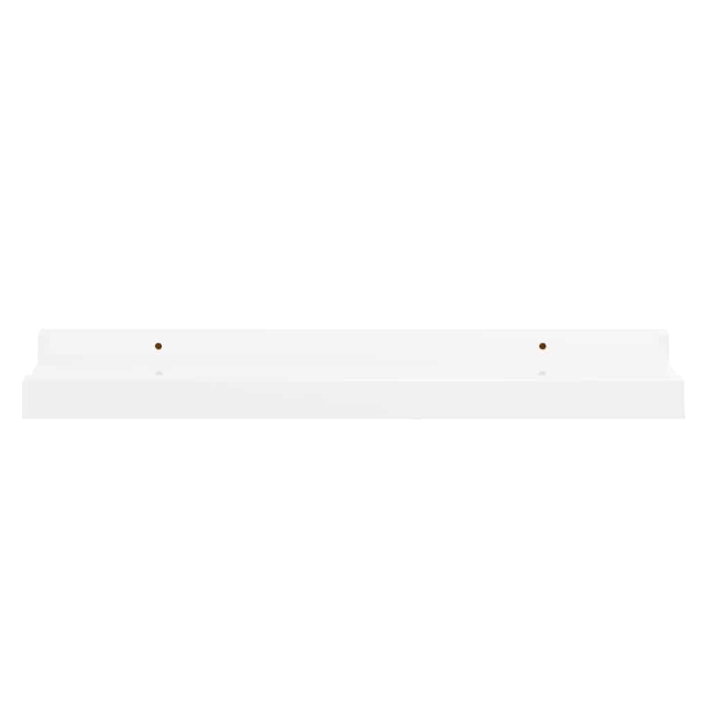 Wandschappen 2 st 40x9x3 cm hoogglans wit is nu te koop bij PeponiXL, paradijselijk wonen!