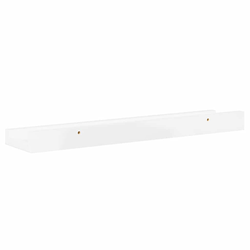 Wandschappen 2 st 40x9x3 cm hoogglans wit is nu te koop bij PeponiXL, paradijselijk wonen!