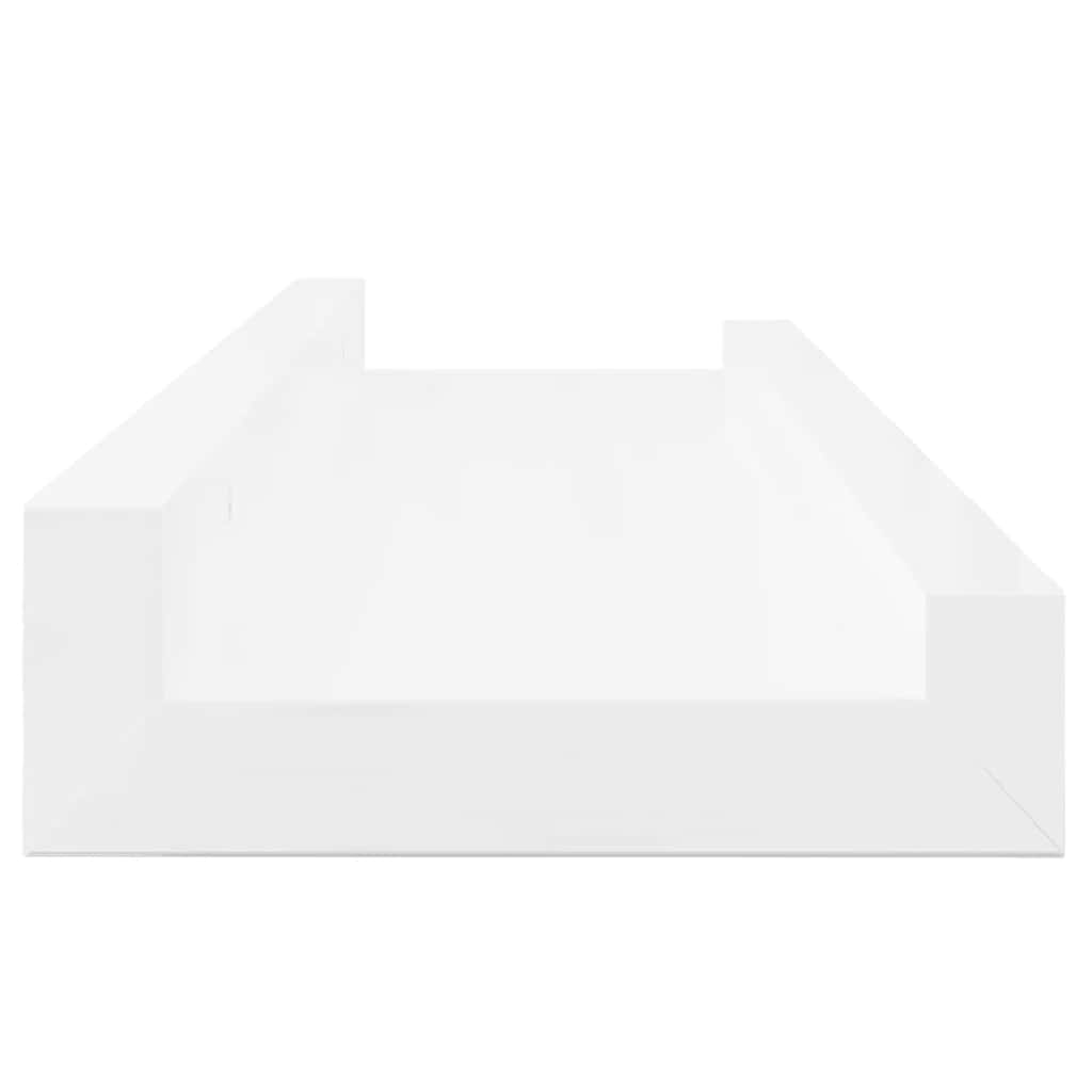 Wandschappen 2 st 40x9x3 cm hoogglans wit is nu te koop bij PeponiXL, paradijselijk wonen!